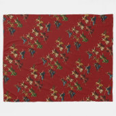 Couverture Polaire Dix seigneurs sautant les dix commandements Vector (Devant (Horizontal))