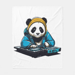 Couverture Polaire DJ Kawaii Panda