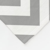 Couverture Polaire Dk Grey Lg Chevron Raspberry Quatrefoil 3 Monogram (Coin)