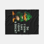 Couverture Polaire Do I-look Like I Give A Duck Funny Sarcastic-duck  (Devant (Horizontal))