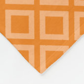 Couverture Polaire do-it-yourself Motif géométrique orange sur n'impo (Coin)