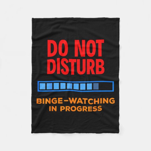 Couverture Polaire Do Not Disturb Binge Watching Tv Shows (Devant)