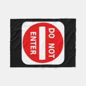 Couverture Polaire Do Not Enter Street Traffic Sign S  (Devant (Horizontal))
