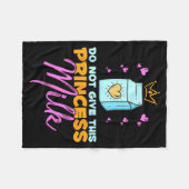 Couverture Polaire Do Not Give This Princess Milk Funny Dairy Lactose (Devant (Horizontal))