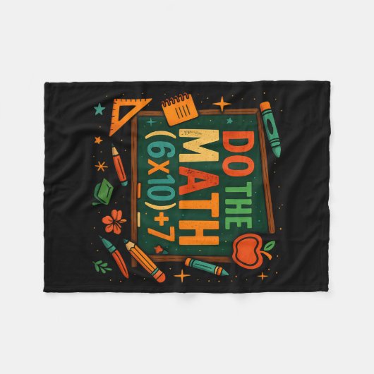 Couverture Polaire Do The Math 67 Funny Equation Chalkboard School Ar (Devant (Horizontal))