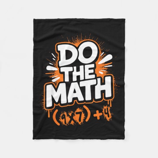 Couverture Polaire Do The Math 67 Funny Meme Men Women School Teacher (Devant)