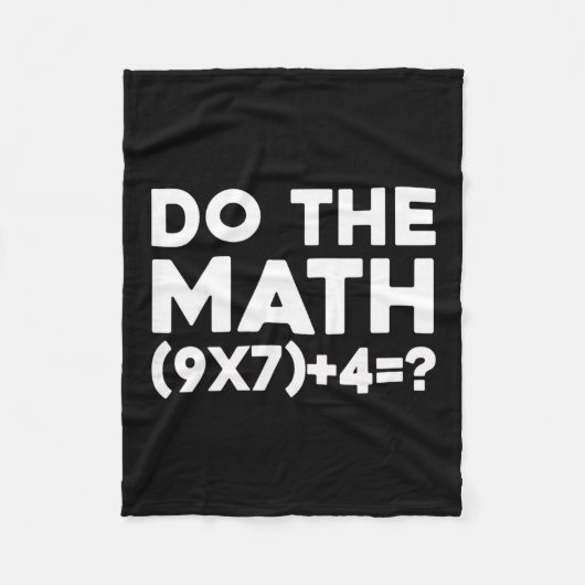Couverture Polaire Do The Math 67 Meme 1  (Devant)