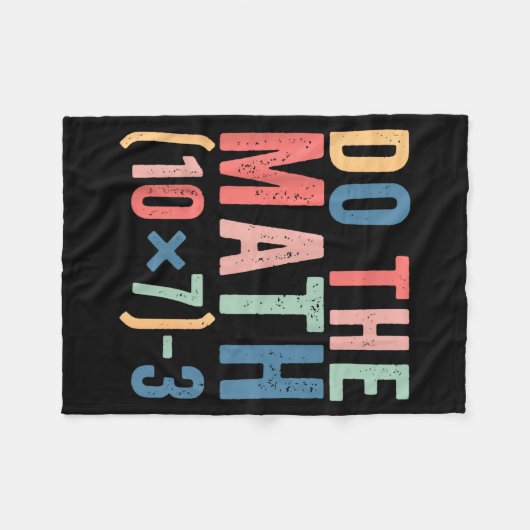 Couverture Polaire Do The Math 67 Teacher Meme Funny  (Devant (Horizontal))