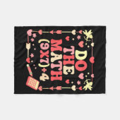 Couverture Polaire Do The Math Equation Valentine's Day Math Teacher (Devant (Horizontal))