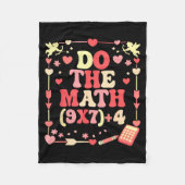 Couverture Polaire Do The Math Equation Valentine's Day Math Teacher  (Devant)
