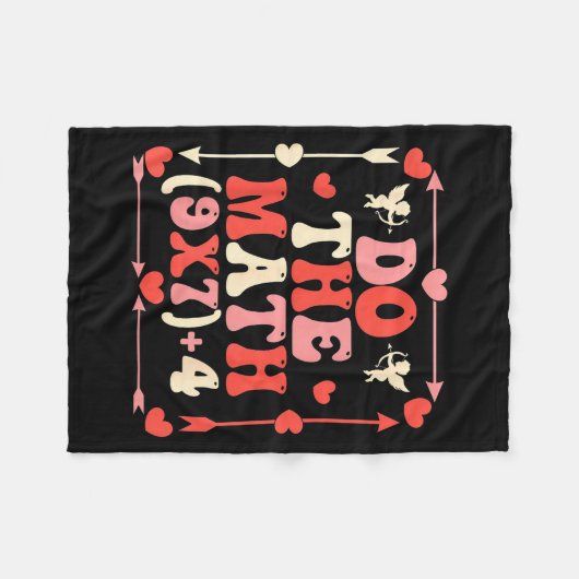 Couverture Polaire Do The Math Equation Valentine's Day Math Teacher  (Devant (Horizontal))
