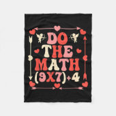 Couverture Polaire Do The Math Equation Valentine's Day Math Teacher  (Devant)