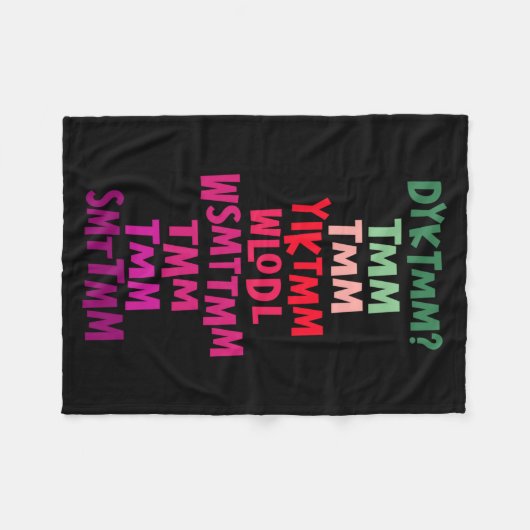 Couverture Polaire Do You Know The Muffin Man Dyktmm Nostalgia Funny  (Devant (Horizontal))