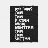 Couverture Polaire Do You Know The Muffin Man Dyktmm Nostalgia Funny (Devant)