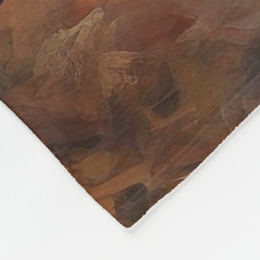 Couverture Polaire Doberman en automne Feuilles automne Inspire (Coin)