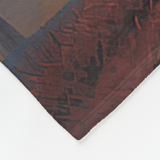 Couverture Polaire Doberman Halloween effraie (Coin)