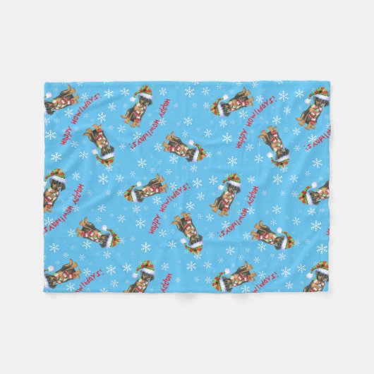 Couverture Polaire Doberman Pinscher (Devant (Horizontal))