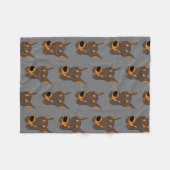 Couverture polaire Doberman Pinscher (Devant (Horizontal))