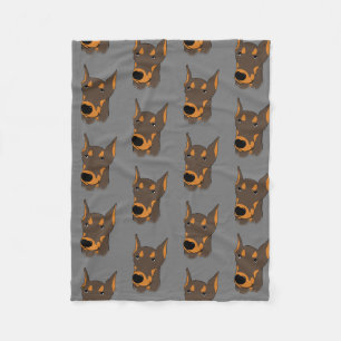 Couverture polaire Doberman Pinscher