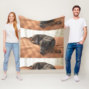 Couverture Polaire doberman-pinscher-chiot