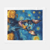 Couverture Polaire dobermann (Devant (Horizontal))
