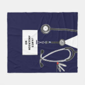 Couverture Polaire Docteur créatif (Devant (Horizontal))