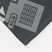 Couverture Polaire Document de fichier XLS gris. Télécharger l'icône  (Coin)