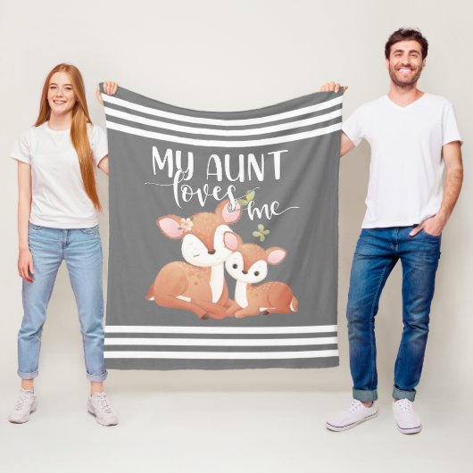 Couverture Polaire Doe et Fawn Ma tante m'aime (En situation)