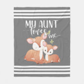 Couverture Polaire Doe et Fawn Ma tante m'aime (Devant)