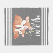 Couverture Polaire Doe et Fawn Ma tante m'aime (Devant (Horizontal))