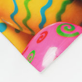 Couverture Polaire Dog Laying on Easter Eggs (Coin)