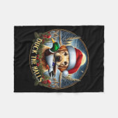 Couverture Polaire Dog Santa Duck Hunting Christmas Funny Adventure A (Devant (Horizontal))