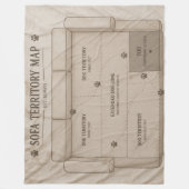 Couverture Polaire Dog Sofa Territory Blanket Funny Gift (Devant)