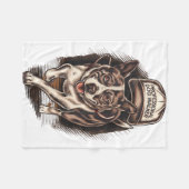 Couverture Polaire Dog Waking Professional Dog Walker Hat Graphic  (Devant (Horizontal))