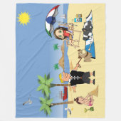 Couverture Polaire Doggone Beach (Devant)