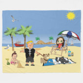 Couverture Polaire Doggone Beach (Devant (Horizontal))