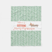 Couverture Polaire Doggone Joyeux Noël (Devant)