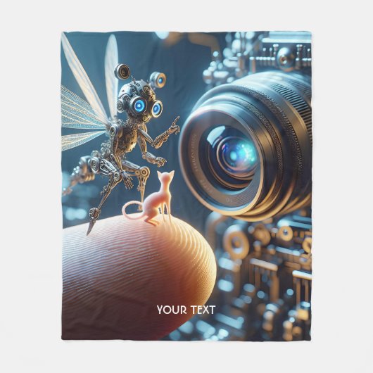 Couverture Polaire Doigt Robot Migné Imaginaire (Devant)