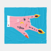 Couverture Polaire doigts de feu Abstraits (Devant (Horizontal))