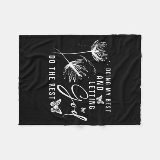 Couverture Polaire Doing My And Letting God Do The Rest, Bible Quote (Devant (Horizontal))
