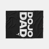 Couverture Polaire Dojo Dad Martial Arts Funny Father's Day Gift For (Devant (Horizontal))