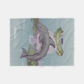 Couverture Polaire Dolphin de Nouvelle-Zélande Pelorus Jack (Devant (Horizontal))