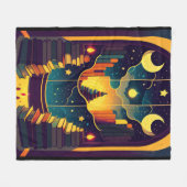 Couverture Polaire Domaine Magique Des Livres (Devant (Horizontal))