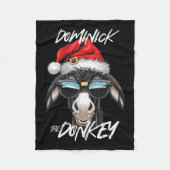 Couverture Polaire Dominick L'âne Drôle Noël Italien Christ (Devant)