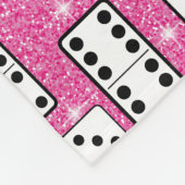 Couverture Polaire Domino Pieces Dominoes Parties scintillant de jeu  (Coin)