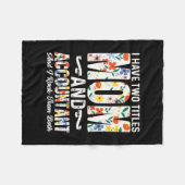 Couverture Polaire Don comptable | Maman Et Comptable (Devant (Horizontal))