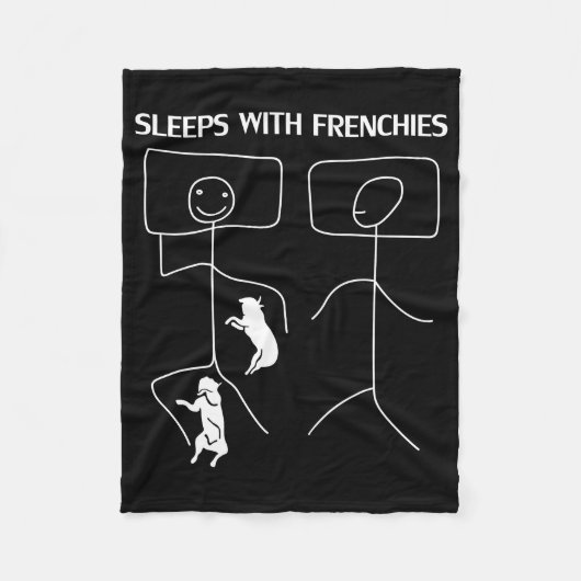 Couverture Polaire Don de chien | Couches Avec Français (Devant)