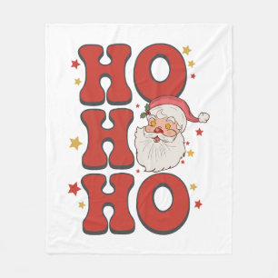 Couverture Polaire Don de Noël Ho Ho Ho Père Noël