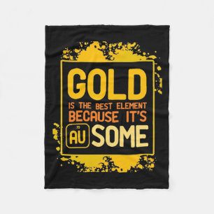 Couverture Polaire Don de scientifique L'Or Est Le Meilleur Élément