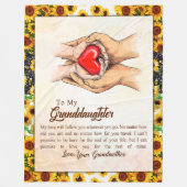 Couverture Polaire Don Grandgirl| Amour Grand-mère Groupe familial (Devant)